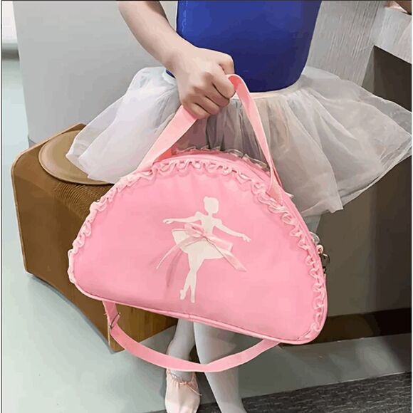 Girls Pink Dance Ballet Bag - Picture 7 of 9